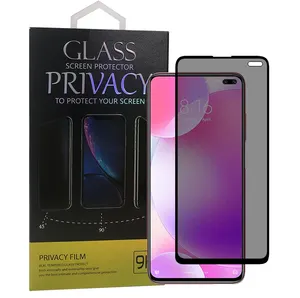 واقي شاشة بجودة عالية للهاتف المحمول مضاد للتجسس الخاص بالخصوصية زجاج مقسى متوافق مع شاومي بوكو X3 NFC M2 F2 برو X2