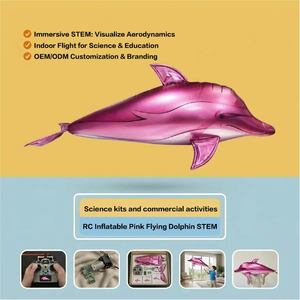 Kit STEM <span class=keywords><strong>Orca</strong></span> Volante RC da 3,5 m con Curriculum: Drone Gonfiabile Gigante per Scuole, Eventi Commerciali e Spettacoli Indoor - Product Image 6