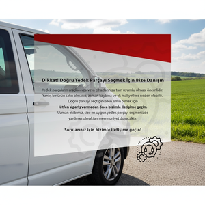 Miroir de voiture asphérique chauffant gauche VW T6 2010-2015, verre 7E1857521J-WISCO - Product Image 3