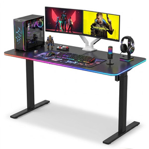 Escritorio <span class=keywords><strong>Gamer</strong></span> Eléctrico Personalizado con Altura Ajustable para Dormitorio, <span class=keywords><strong>Mesa</strong></span> de Computadora para Juegos, Escritorio Ergonómico para Trabajar de Pie - Product Image 1