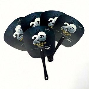 Wholesale Customized PP Plastic <b>Hand</b> <b>Fan</b> with Promotional Logo Printing Novelty Gifts - Product Image 4
