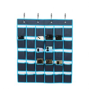 Organizador de pared de tela Oxford para teléfonos celulares con 30 bolsillos transparentes para aulas, venta al por mayor - Product Image 4