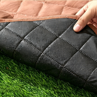 Tapis de pique-nique pliable matelassé à ultrasons OEM/ODM, doux, double couche, confortable, pour la plage, la pelouse, les parcs et les pique-niques en famille