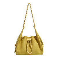 Sac à chaîne en daim à motifs sensuels pour femme, nouvelle collection 2025 – Sac seau élégant pour le quotidien, à porter à l'épaule, avec doublure en polyester