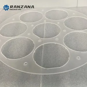 Custom High Temperature Resistant CNC Silica Quartz Lumps For Semiconductor Materials Quartz Rings CNC Machining Quartz Parts