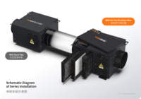 Système de purification d'air pour ventilation industrielle HVAC, ventilateur de conduit de 200 mm, flexible carré, économie d'énergie, hôtel