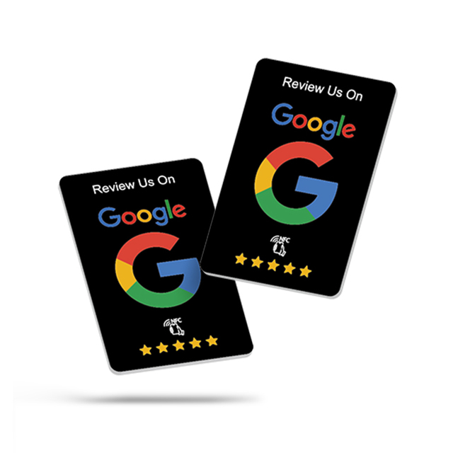 NFC 13.56MHz Contactless Smart Card with NTAG213 Chip Waterproof PVC PET Tap-to-Review Business Feedback