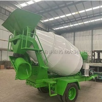 Camions malaxeurs à béton OEM/ODM 1m³, 2m³, 3m³, mini-camions malaxeurs à béton, remorques malaxeuses à béton