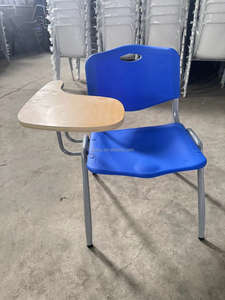 Chaise de conférence et de formation avec tablette d'écriture et panier de rangement - Product Image 2