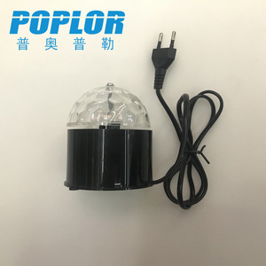 Poplor <b>Led</b> Magic <b>Ball</b> Stage Light With Plug 7 Color Rotating For Home Ktv Bar Party Atmosphere Lighting - Product Image 1