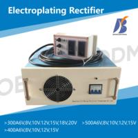 Redresseur 12v 500a refroidi par air alimentation réglable cc pour le placage