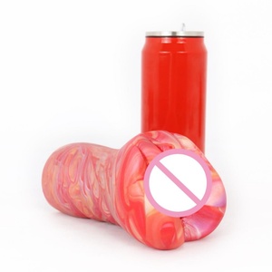GEEBA Artificial Male <b>Masturbator</b> Double Channels Vagina and Anal for Male With Multifunctional - Product Image 1