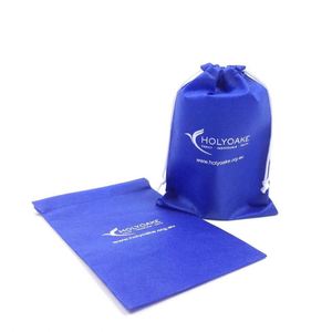 Bolsa de lavandería de tela no tejida para hotel, bolsa con cordón para secador de pelo - Product Image 3