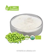 Poudre de protéines de pois biologiques naturelles certifiées UE/USDA, prix fabricant, marque privée