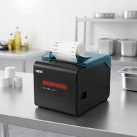 Printer Resi POS Thermal Langsung 80mm Kompatibel WiFi, Printer Tiket Tanpa Tinta untuk Dapur Restoran, Pabrik Grosir