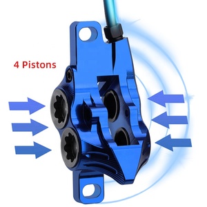 NUEVO Freno de Disco Hidráulico IIIPRO E4 MTB de 4 Pistones con Refrigeración, Pastillas Metálicas Completas, Tecnología CNC, Freno de Aceite Mineral para AM Enduro E4 - Product Image 3