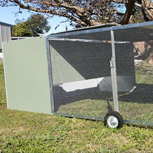 <span class=keywords><strong>Poulailler</strong></span> mobile portable galvanisé à chaud avec roues, enclos à volailles anti-prédateurs - Product Image 1