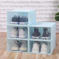 Boîte à chaussures Stockage en plastique Transparent épaissi Étanche à l'humidité et à la poussière Simplicité Boîtes de rangement