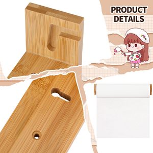 12 \ "supporto per Dispenser di carta Kraft da parete in legno per la cucina e per la stanza del negozio di alimentari della scuola di ufficio - Product Image 3