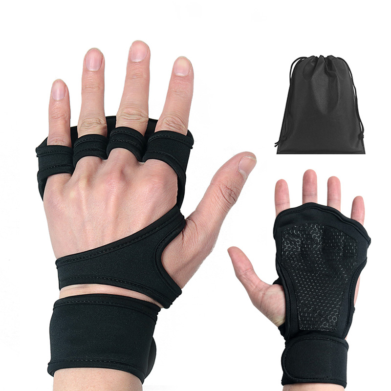 Halffinger поднимать за ручку для фитнеса женские спортивные Противоскользящие дышащий фитнес-перчатки