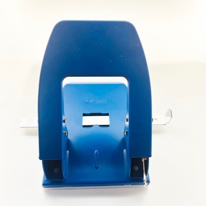 Handheld Heavy Duty Two Hole Punch PC+Metal 14.8x11x6.8CM Reduced Effort Manual 30 Sheet Handle Puncher Office - Product Image 5