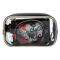 Pour FAMA : Ensemble de 3 trousses de maquillage portables en PVC, étanches, avec fermeture éclair, motif dessin animé, pour voyage