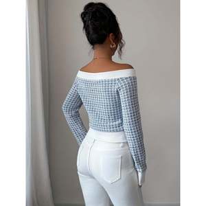 Plaid Jacquard Button <b>Cardigan</b> Multicolor Women's <b>Cardigan</b> - Product Image 6