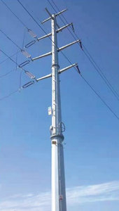 Iletim hattı <span class=keywords><strong>110kv</strong></span> 132kv 230 Kv kuleleri ve kafes direkleri çift devre galvanizli güç direkleri - Product Image 6