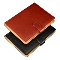 Carnet de notes avec logo personnalisé bloc-notes en cuir PU couverture rigide avec fermoir magnétique et boucle à stylo