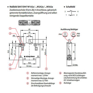 Interrupteur à action rapide S847 W1D2a, 1 pôle, monophasé, boîtier PC, IP20, pour commande électrique - Product Image 3