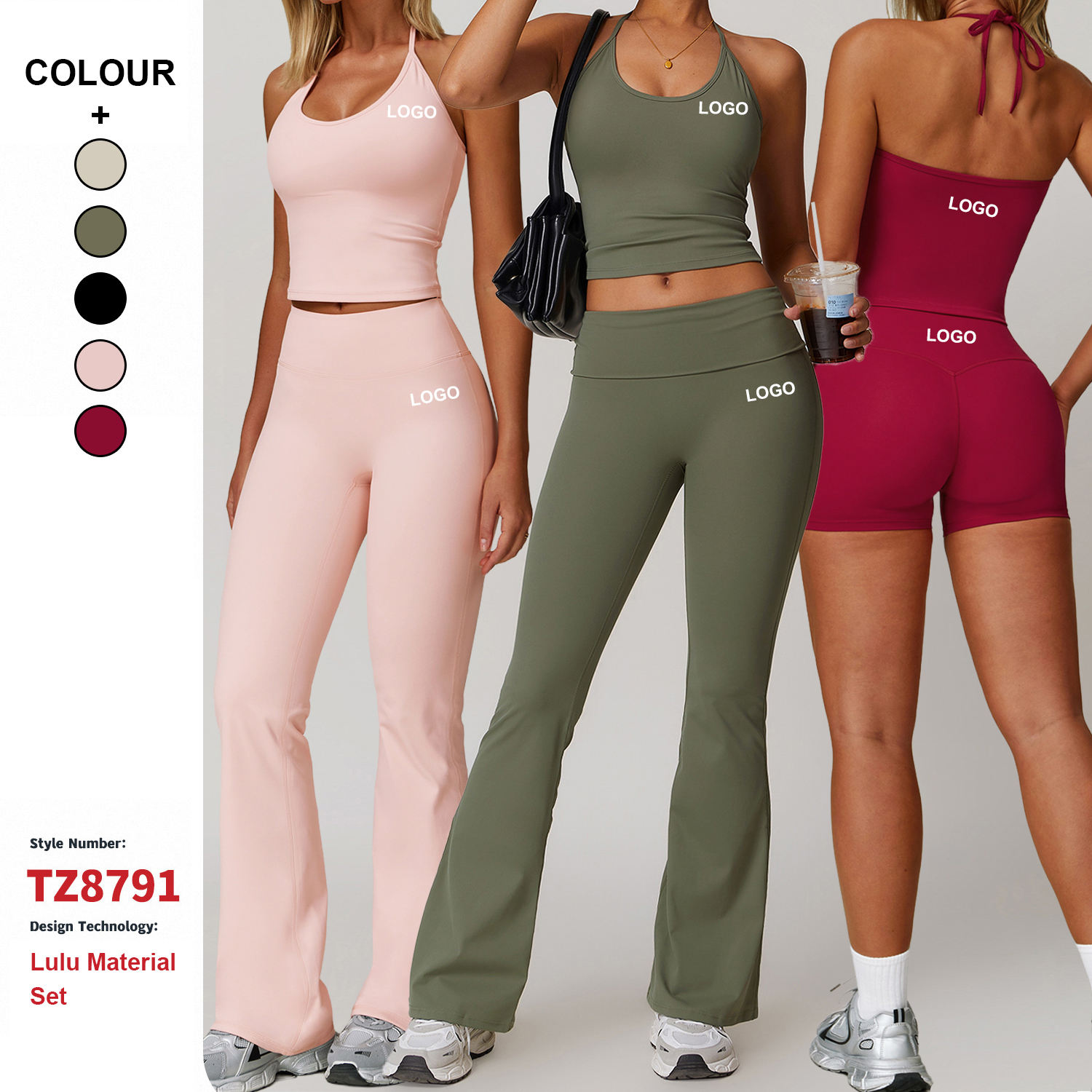 High Elastic Activewear Custom Logo Sportswear for Women