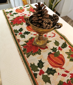 Á Hậu Bàn Thảm Giáng Sinh-Á Hậu Bàn Màu Đỏ Giáng Sinh, Á Hậu Bàn Mùa Đông Cho Phòng Ăn - Product Image 5