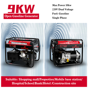 Générateur à essence monocylindre à cadre ouvert de 9 kW refroidi par air pour activités de plein air, réservoir de carburant de 34 L, moteur à essence 192FE - Product Image 5