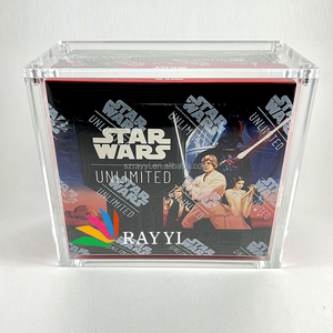 Boîte de protection et d'exposition en acrylique transparente personnalisée RAY YI pour booster box pré-sortie <span class=keywords><strong>STAR</strong></span>/<span class=keywords><strong>WARS</strong></span> Unlimited - Product Image 1