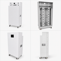 Boîtier de batterie LiFePO4 personnalisé 48V 51.2V 16S 280Ah 314Ah 628Ah DIY en métal avec BMS, écran LCD et disjoncteur pour stockage d'énergie