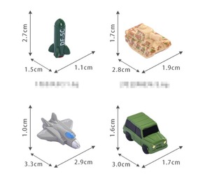 Modellini in Resina di Veicoli Militari, Modellini da Collezione per Appassionati Militari, Carri Armati e Jet Kawaii, Giocattoli Educativi a Tema Militare per Bambini, per Slime e Pasta Modellabile - Product Image 2