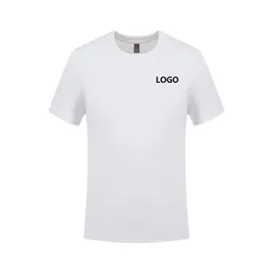 T-shirt con stampa a prezzo di fabbrica in seta di ghiaccio ad asciugatura rapida da uomo