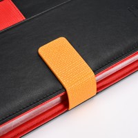 Großhandel Haha Premium PU-Leder Organizer/Planer Notizbuch mit Kartenfächern Elastischem Band Individuelles Logo für Geschäftstreffen Unternehmen