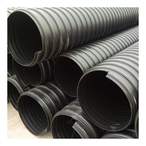 Tubería de <span class=keywords><strong>Drenaje</strong></span> Corrugada de Doble Pared Reforzada con Alambre de Acero HDPE de 200mm, 300mm, 500mm, 600mm, 48 Pulgadas, con Banda de Acero - Product Image 3