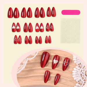 <span class=keywords><strong>Uñas</strong></span> Postizas Francesas para el Día <span class=keywords><strong>de</strong></span> <span class=keywords><strong>San</strong></span> <span class=keywords><strong>Valentín</strong></span>, Diseño <span class=keywords><strong>de</strong></span> Ojo <span class=keywords><strong>de</strong></span> Gato, Color Rojo Vino Dulce, Manicura Almendrada, <span class=keywords><strong>Uñas</strong></span> Postizas <span class=keywords><strong>de</strong></span> Alta Calidad con Kit <span class=keywords><strong>de</strong></span> Herramientas - Product Image 6