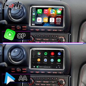 หน้าจออินเทอร์เฟซวิดีโอมัลติมีเดีย Lsailt Android Carplay สำหรับรถยนต์นิสสัน <span class=keywords><strong>GTR</strong></span> R35 รุ่นปี 2011-2016 Black Edition Nisom Premium GT-R - Product Image 4