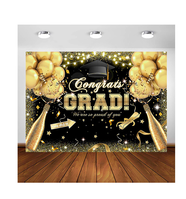 Duoyou Graduation Backdrop Banner Graduation Party Decoration for High School /College