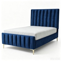 Neues Design Modernes Hochwertiges Luxuriöses Komfortables Stoffbezogenes Bett