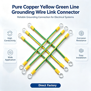<span class=keywords><strong>BRICO</strong></span> <span class=keywords><strong>BRICO</strong></span>-FCB-XL2523 Connettore di collegamento per cavo di messa a terra in rame puro fotovoltaico per camper, colore giallo-verde, per telaio a ponte - Product Image 1