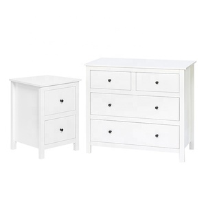 Moderna camera da letto bianco cassettone da soggiorno armadio per vestiti <span class=keywords><strong>cassettiera</strong></span> in legno 4 cassetti, Baby comò - Product Image 4