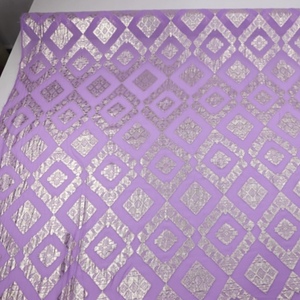 Tissu en soie métallique imprimé tendance, vente chaude dans les pays occidentaux, georgette de luxe, vert brillant, lurex élégant pour vêtements <span class=keywords><strong>homme</strong></span> et femme - Product Image 3