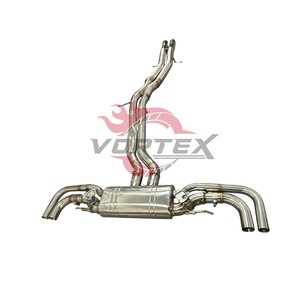 Tubo de escape de acero inoxidable Vortex Racing para el nuevo Audi RSQ8 4.0T V8 con puntas originales, piezas de ajuste de sonido. - Product Image 4