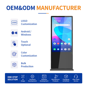 4K Full Color Self-Service Business OEM Floor Standing Touch Screen Digital Signage Kiosk - Product Image 1