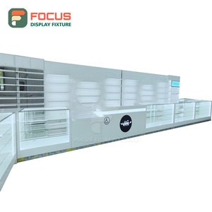 Custom Tobacco Display Cabinet Glass Panel Lockable Drawer Multi Tier <b>Shelf</b> Cigarette Display Cabinet - Product Image 6