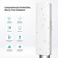 Puente Inalámbrico Punto a Punto de 300Mbps, 2.4GHz, Largo Alcance, CPE para Exteriores con Antena WiFi de Larga Distancia para Monitoreo WiFi en Exteriores